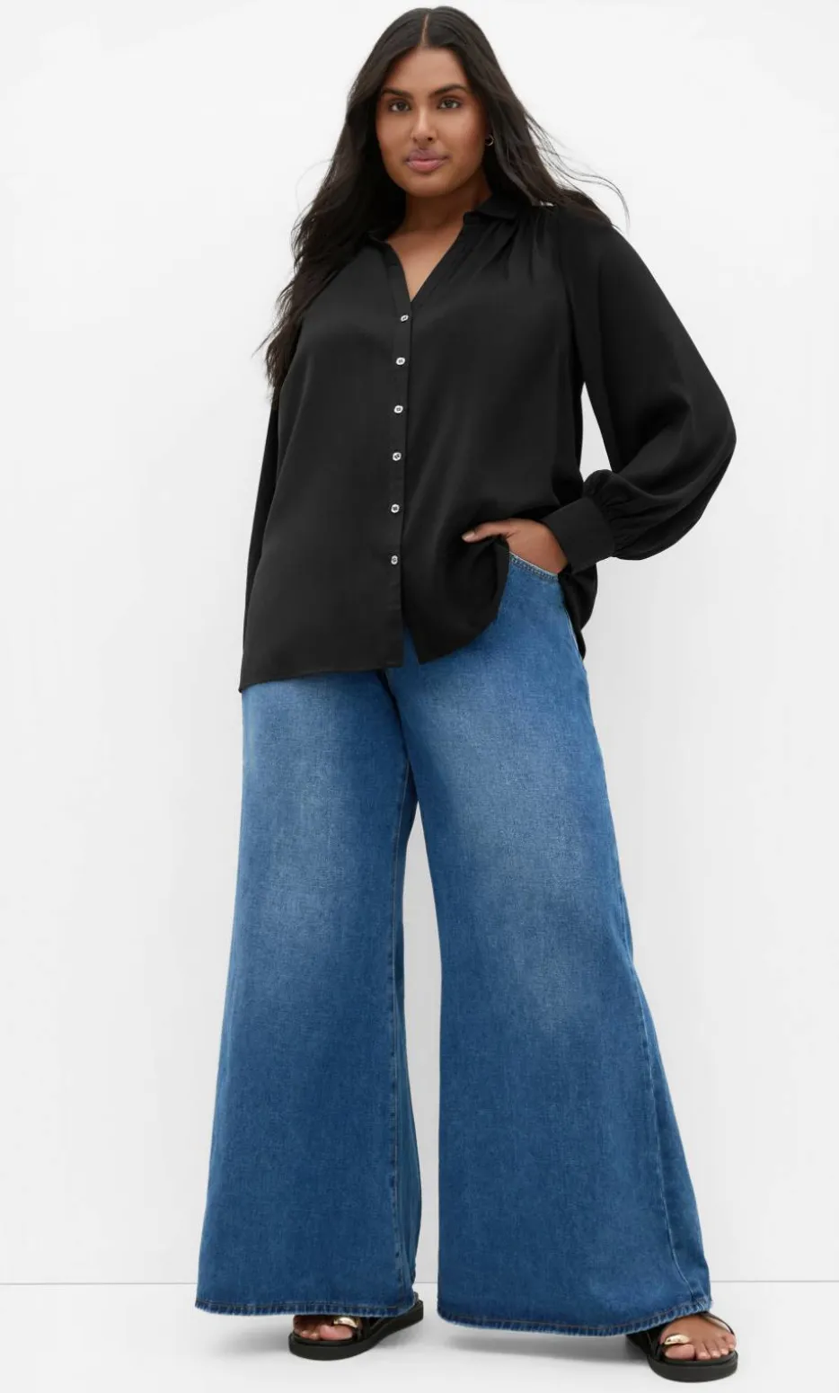 Hadlee Long Sleeve Shirt - black