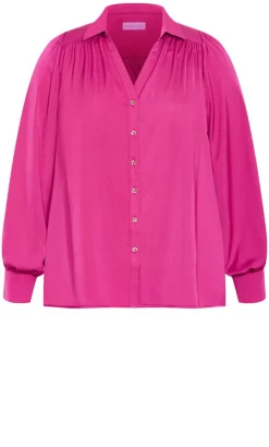 Hadlee Long Sleeve Shirt - framboise
