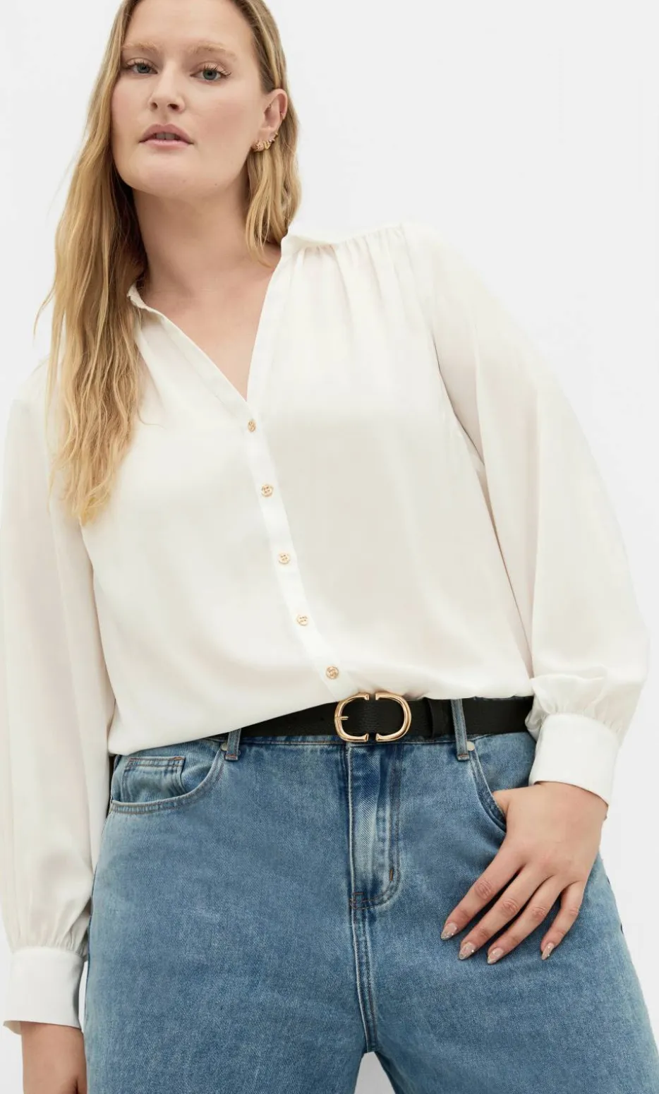 Hadlee Long Sleeve Shirt - ivory