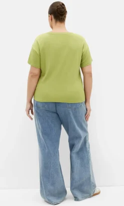 Half Tuck Tee - matcha