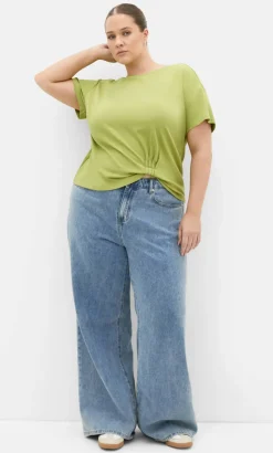 Half Tuck Tee - matcha