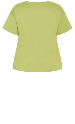 Half Tuck Tee - matcha