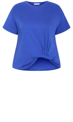 Half Tuck Tee - ocean blue