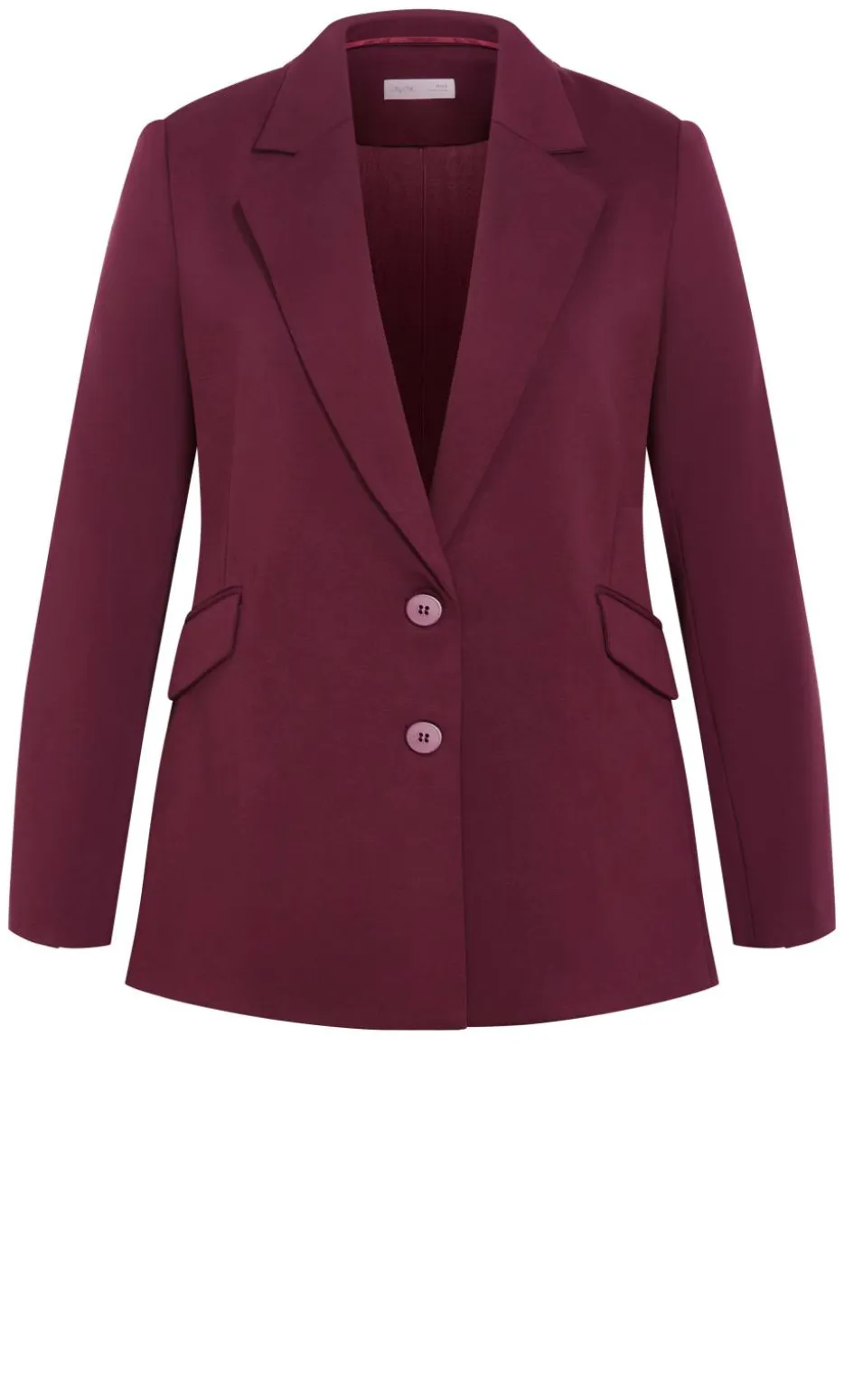 Halle Ponte Blazer - dark cherry