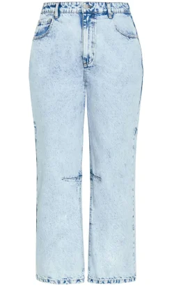 Harley Fit Bridget Barrel Leg Ankle Grazer Jean - ice blue wash