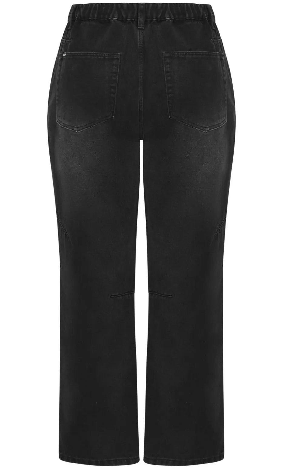 Harley Fit Bridget Barrel Leg Ankle Grazer Jean - black wash