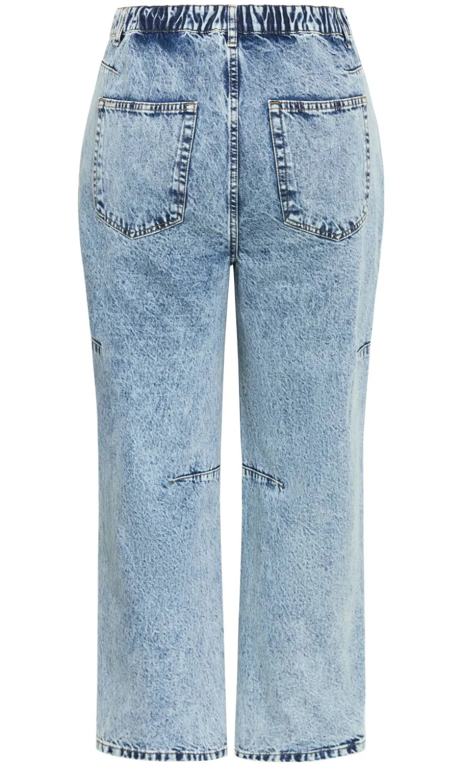 Harley Fit Bridget Barrel Leg Ankle Grazer Jean - stone wash