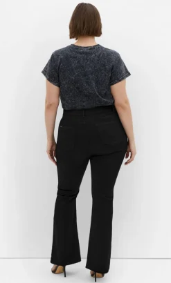 Harley Fit Carla Flare Leg Regular Jean - black