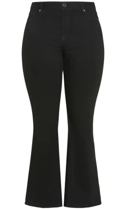 Harley Fit Carla Flare Leg Regular Jean - black