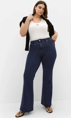Harley Fit Carla Flare Leg Regular Jean - dark wash