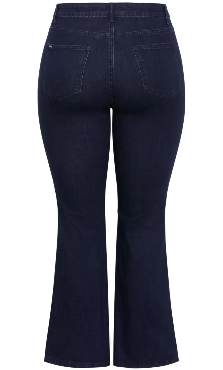 Harley Fit Carla Flare Leg Short Jean - dark wash
