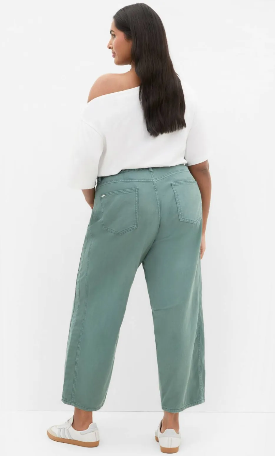 Harley Fit Cassie Barrel Leg Jean - sage wash