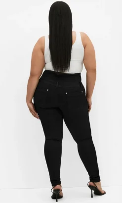Harley Fit Corset Skinny Leg Regular Jean - black