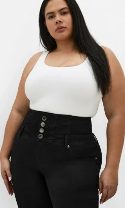 Harley Fit Corset Skinny Leg Regular Jean - black
