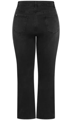 Harley Fit Dani Straight Leg Jean - black wash
