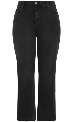 Harley Fit Dani Straight Leg Jean - black wash