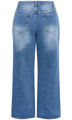 Harley Fit Harriet Wide Leg Short Jean - light wash