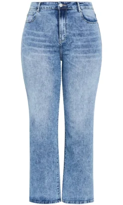 Harley Fit Ivy Straight Leg Regular Jean - mid wash
