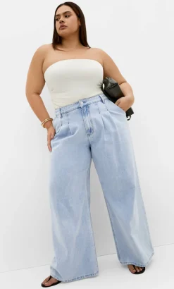 Harley Fit Jessie Wide Leg Regular Jean - light wash