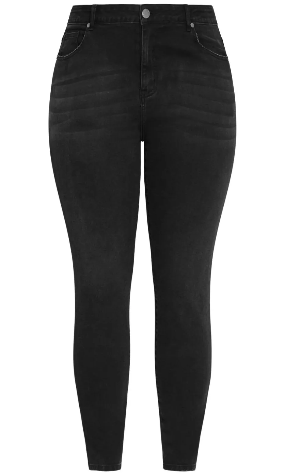 Harley Fit Karla Skinny Leg Short Jean - black wash