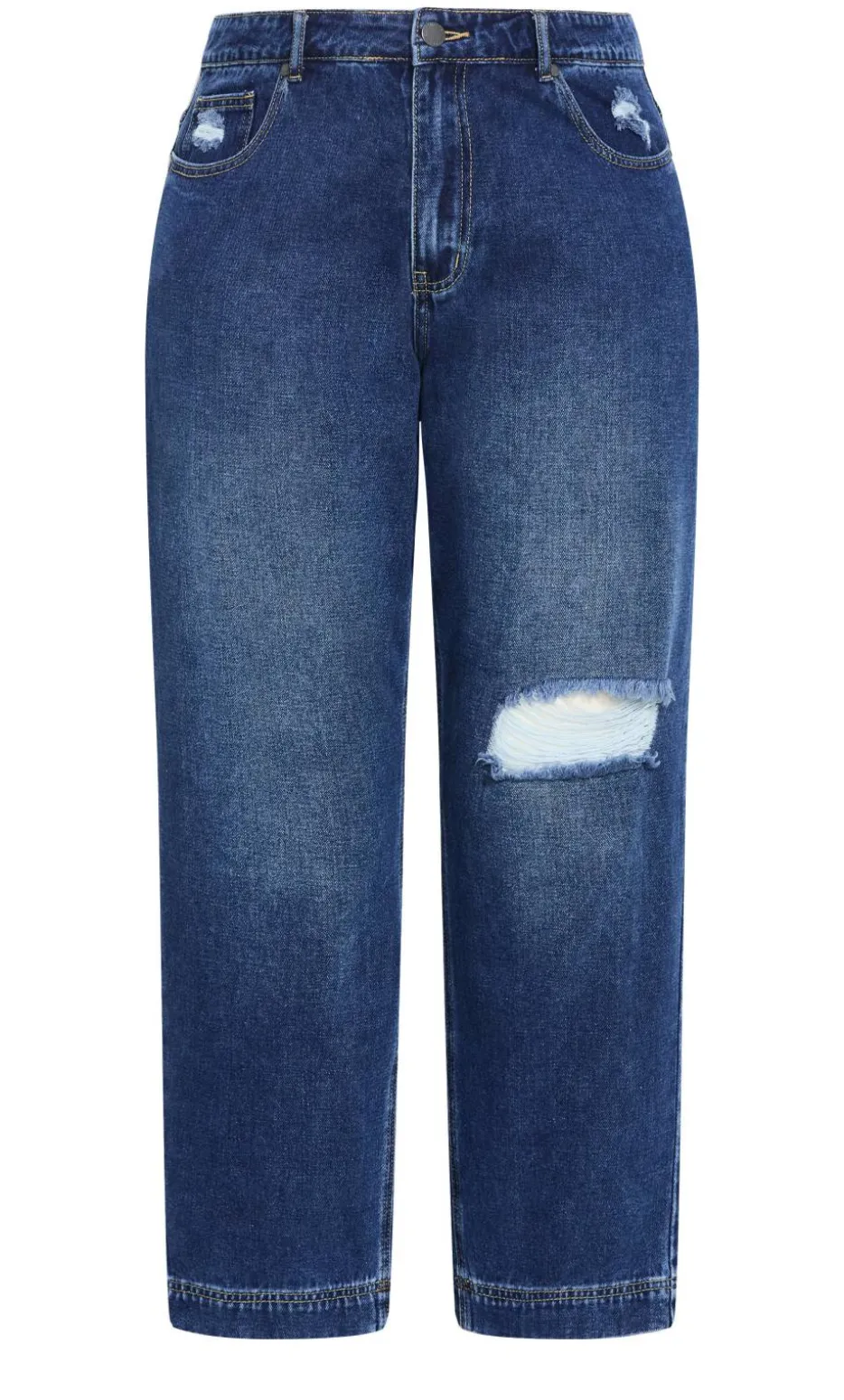 Harley Fit Kenia Straight Jean - mid wash