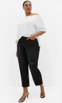 Harley Fit Kenia Straight Jean - black wash