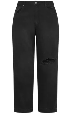 Harley Fit Kenia Straight Jean - black wash
