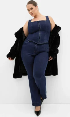 Harley Fit Lara Bootleg Regular Jean - dark wash