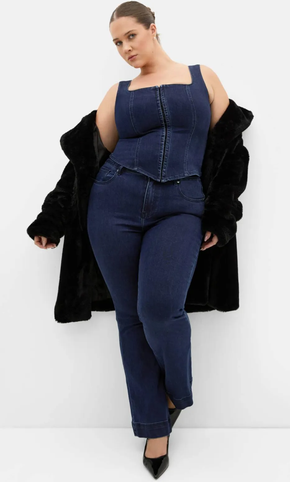Harley Fit Lara Bootleg Regular Jean - dark wash