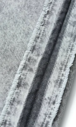 Harley Fit Leila Side Stripe Wide Leg Jean - light grey wash