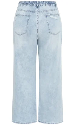 Harley Fit Lora Wide Leg Jean - light wash
