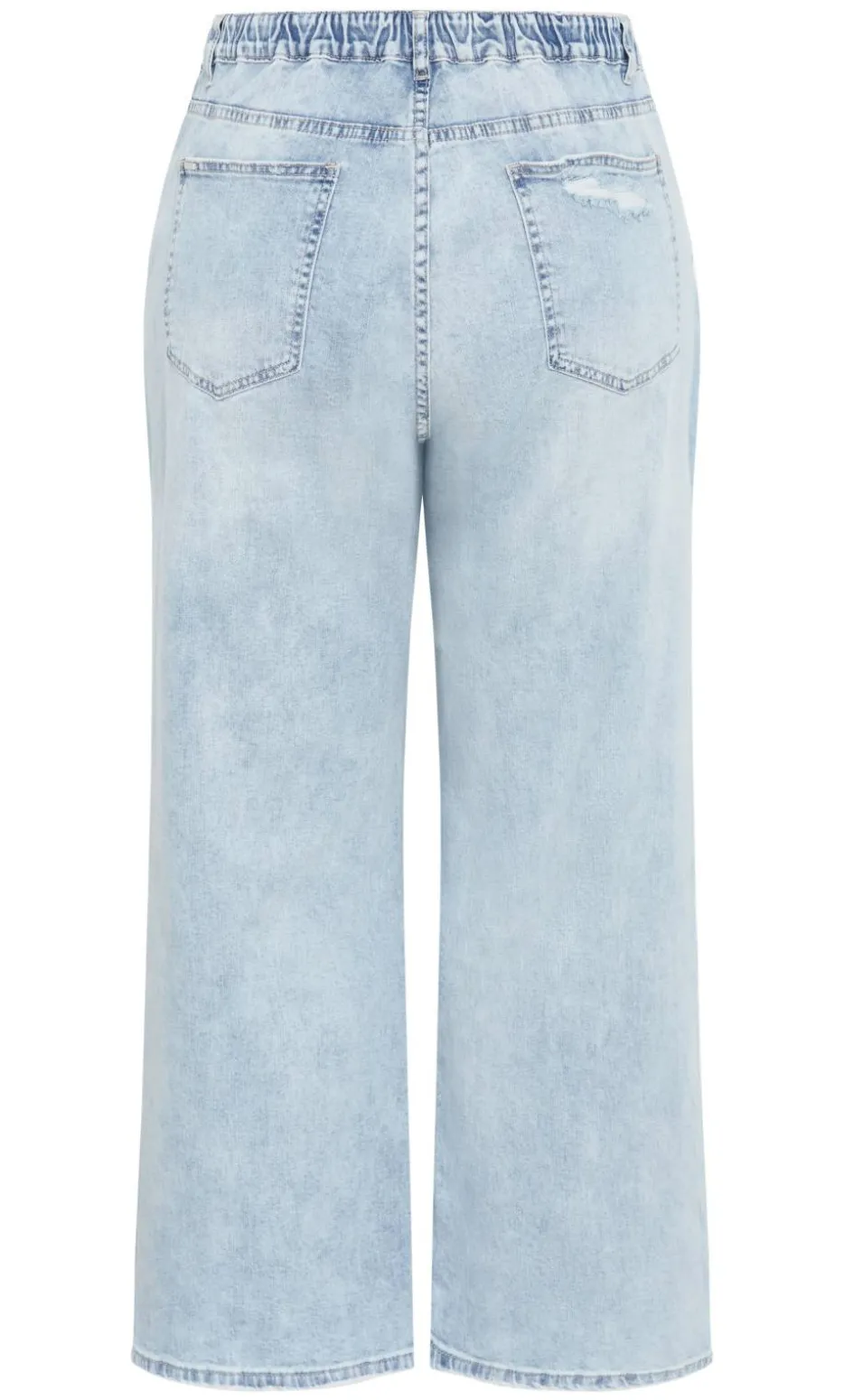 Harley Fit Lora Wide Leg Jean - light wash