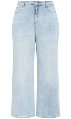 Harley Fit Lora Wide Leg Jean - light wash