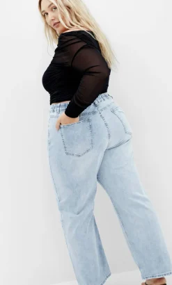 Harley Fit Lora Wide Leg Jean - light wash