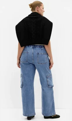 Harley Fit Miley Cargo Regular Jean - mid wash