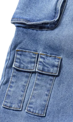 Harley Fit Miley Cargo Regular Jean - mid wash