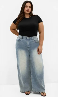 Harley Fit Olivia Relaxed Wide Leg Jean - vintage wash