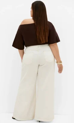 Harley Fit Piper Palazzo Regular Jean - white