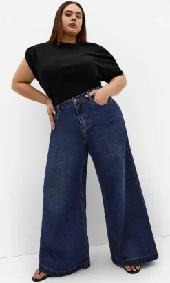 Harley Fit Piper Palazzo Regular Jean - dark wash