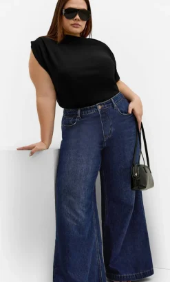 Harley Fit Piper Palazzo Regular Jean - dark wash