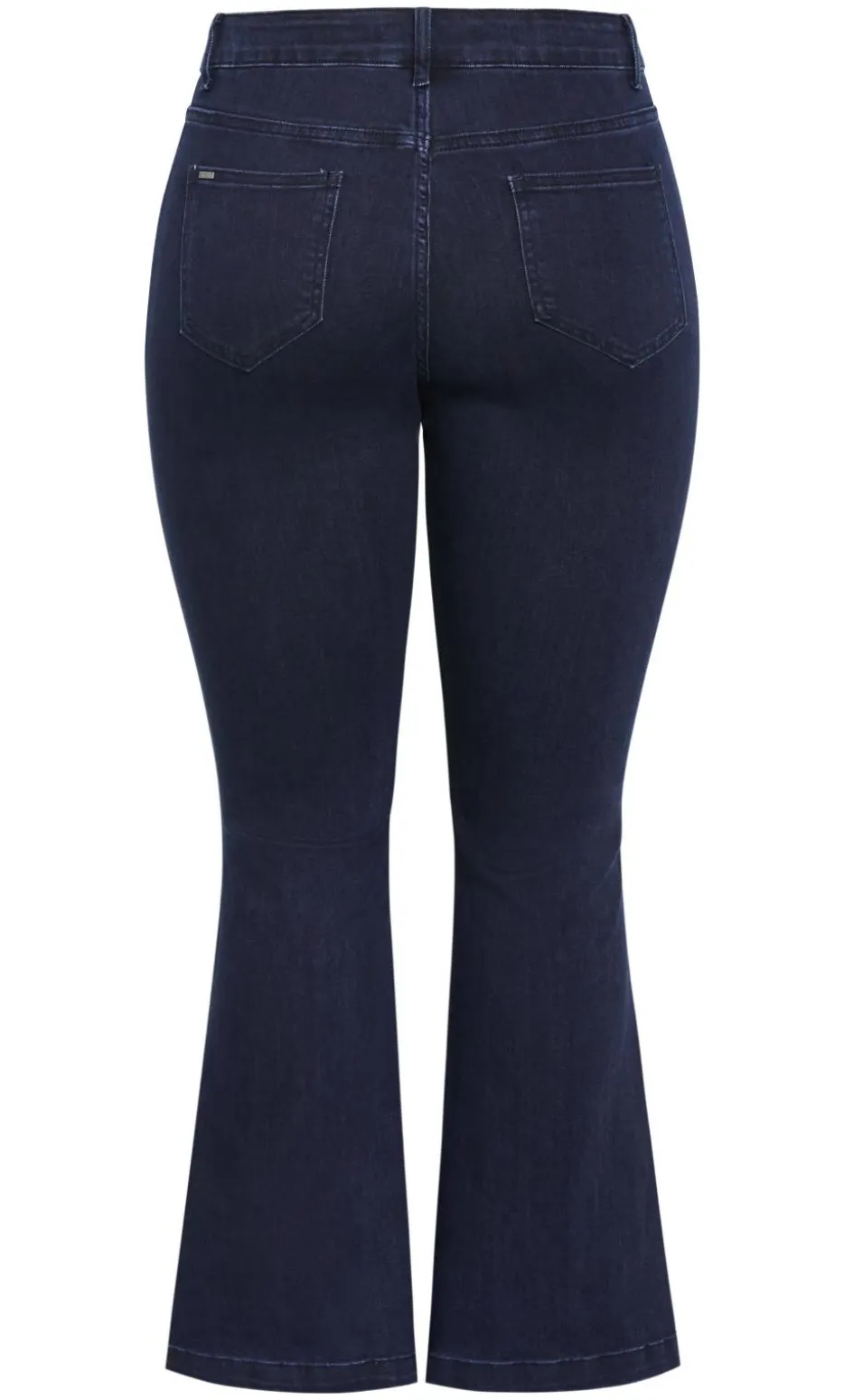 Harley Fit Side Split Flare Leg Jean - dark wash
