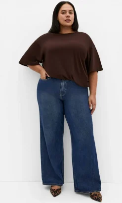 Harley Fit Talia Wide Leg Jean - dark wash