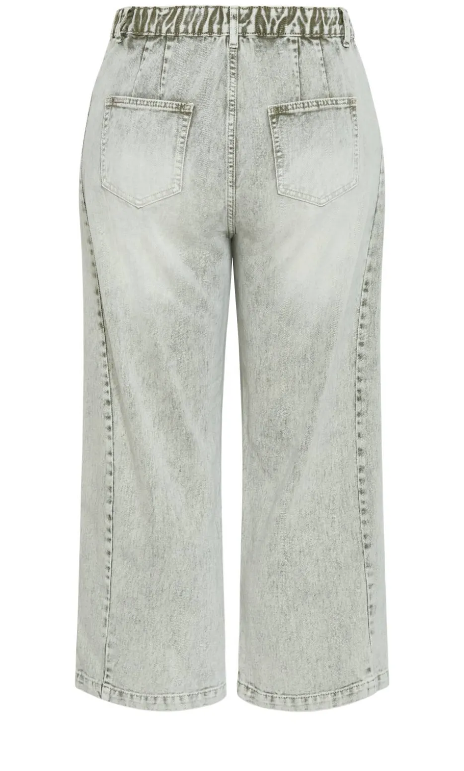 Harley Fit Tess Barrel Leg Ankle Grazer Jean - sage acid wash