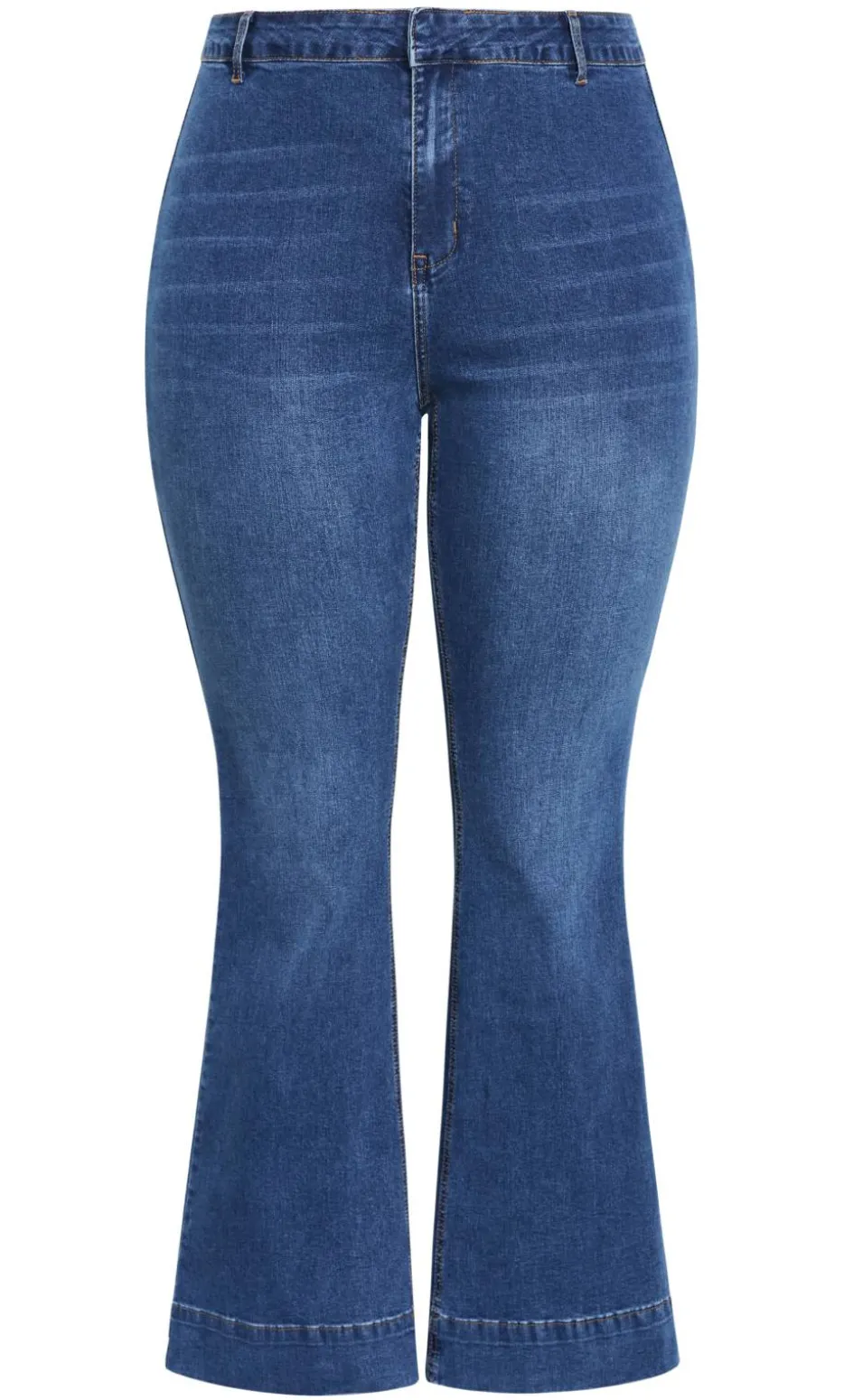 Harley Fit West End Flare Leg Jean - mid wash