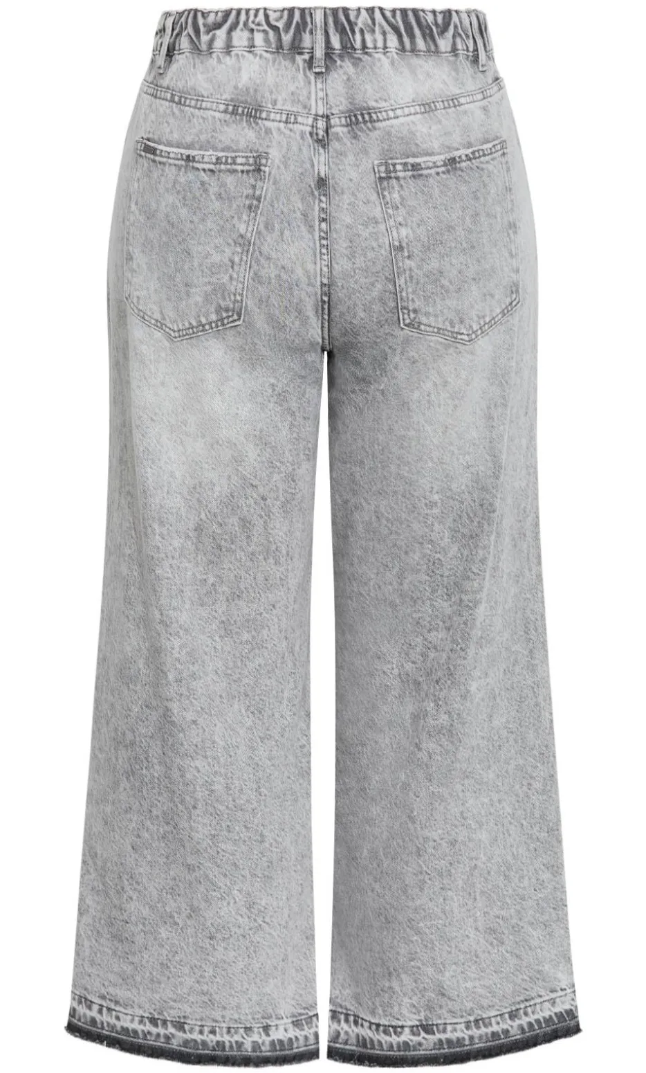 Harley Fit Wide Leg Crop Jean - grey wash