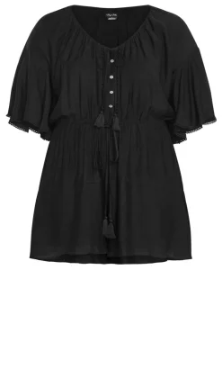 Harlow Lace Playsuit - black