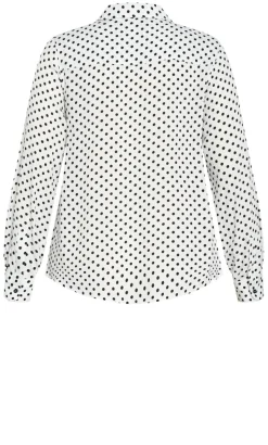 Hesper Mews Spot Shirt - white