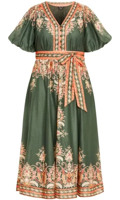 Higher Love Maxi Dress - forest green