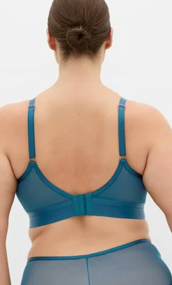 Ingrid Contour Longline Bra - teal