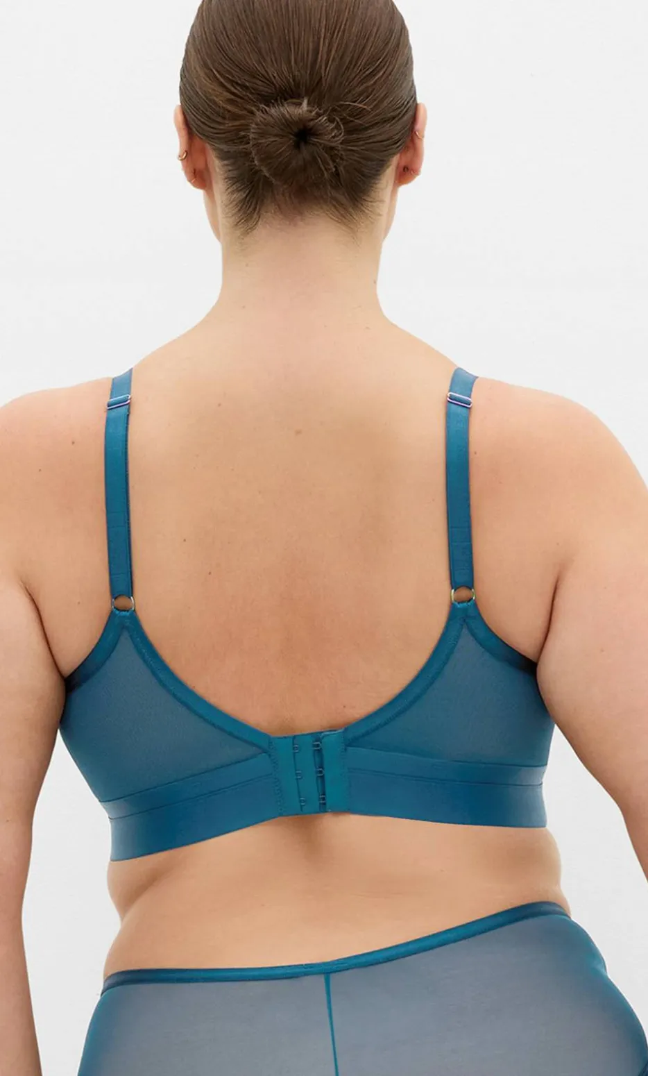 Ingrid Contour Longline Bra - teal